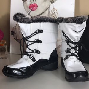 Weather Proof White All Weather Faux Fur Lined